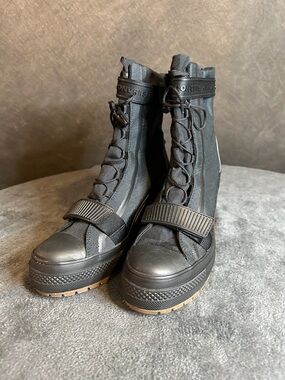 Converse Black Platform Boots with Gum Sole - Limited Edition